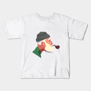 smoke _ old man mood Kids T-Shirt